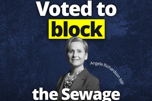 Richardson Blocked Sewage Vote