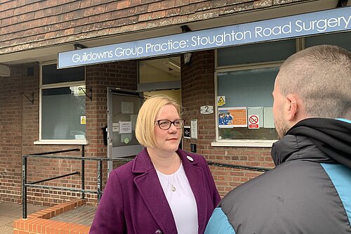 ZF outside Stoughton Road Surgery