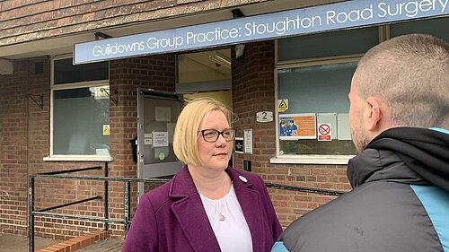 ZF outside Stoughton Road Surgery
