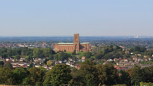 Guildford horizon with Catherdral