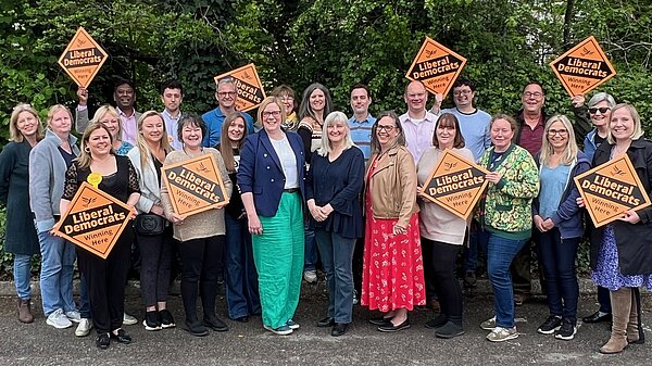 Guildford Borough Councillors with Zöe Franklin