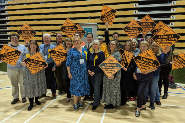 The newly elected LibDem councillors in May 2023 