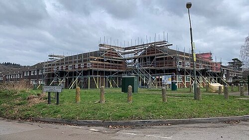 New housing being built at Hornhatch Lane